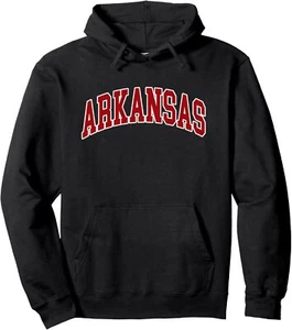 Arkansas - AR - Throwback Design Print - Classic Pullover Hoodie - Picture 1 of 10