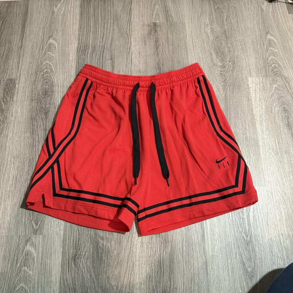 Nike Women's Fly Crossover Basketball Shorts Red DH7325-657 Size M