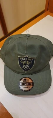New WTag Era Las Vegas Raiders Salute To Service Olive Green One Size Hat - Image 1 of 4