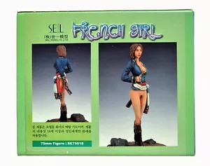 75mm Seil "French Girl" White Metal female figure - SE75018 - Picture 1 of 6
