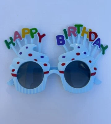 Happy Birthday Glasses  Celebration Birthday Party Photo Accessories Sunglasses - Image 1 of 4