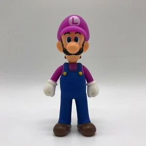 Super Mario Odyssey Luigi in Waluigi Costume Action Figure Vinyl Doll Toy 5.5" - Picture 1 of 3