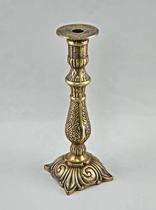 9977823-d Leuchter Kerzenhalter Messing bronziert 11x11x33cm - Picture 1 of 2