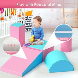 5PCS Foam Block Kids Crawl & Climb Set, Easy-to-clean Soft Surface Lightweight - Picture 1 of 13