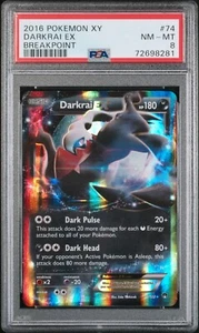 Pokemon XY Breakpoint Darkrai EX 2016 Holo #74 74/122 PSA 8 Low Pop ¡Grado fresco! - Imagen 1 de 2