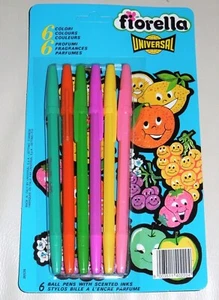 BLISTER 6 RARA PENNA PROFUMATA FIORELLA BY UNIVERSAL ANNI '80 - Picture 1 of 5