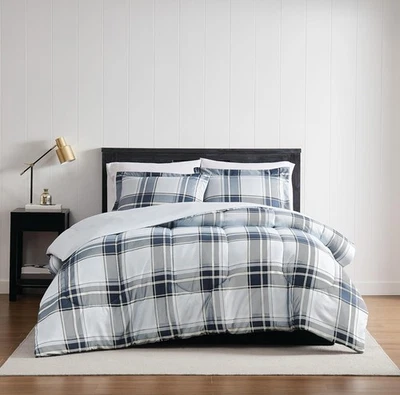 El juego de edredón London Fog Nottingham Plaid King le dará a tu cama un clásico, Foto 1 de 4