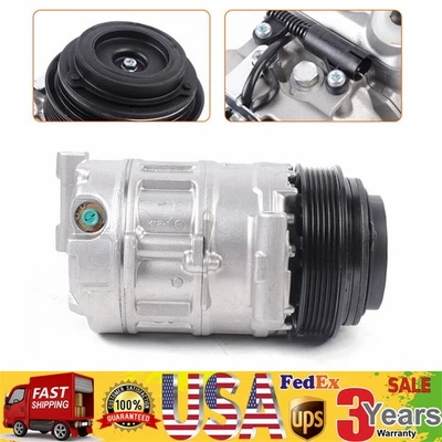 Compresor de aire acondicionado con embrague para Mercedes-Benz E320/ML320 3,2 L 1996-2002 Foto 1 de 4