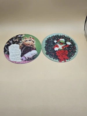 1980 Springbok Hallmark JOLLY HOLLYDAYS! Kermit  Miss Piggy Muppets MINI Puzzle  - Image 1 of 3