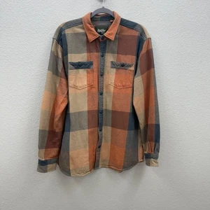Howler Bros Rodanthe Manta Franela Cuadros Algodón Camisa Abotonada Para Hombres Talla Grande - Imagen 1 de 9