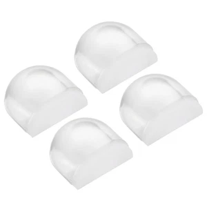 4 Pcs Door Stoppers, Door Stop Doorstop Door Stopper Wedge Self Adhesive, Clear - Imagen 1 de 5