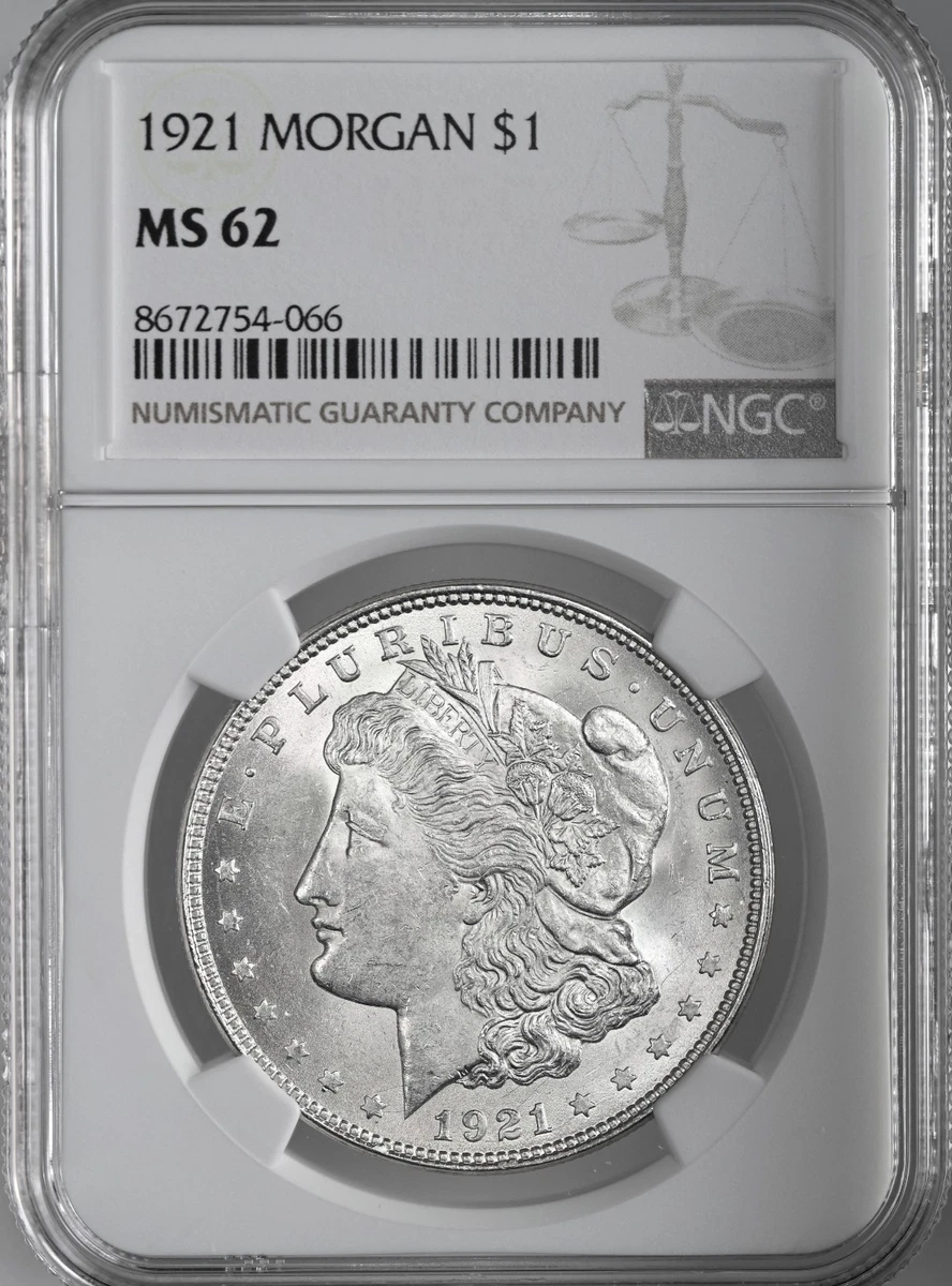 MS 62 Graded 1921 Year Morgan US Dollars (1878-1921) for sale | eBay