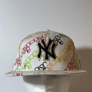 DeadStock New Era 59FIFTY New York Yankees White MLB Fitted Hat 7 1/2 - Picture 1 of 7