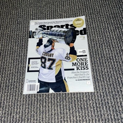 Sidney Crosby Sports Illustrated Magazine 2016 Stanley Cup No Label Penguins - Изображение 1 из 2