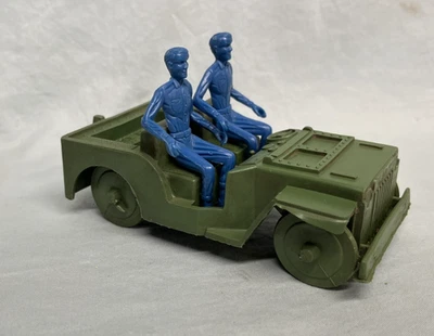 Vintage 1960s MPC U.S. Armed Forces Battlefront Playset Jeep  Driver &Passenger - Image 1 of 4