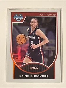 Bowman University Chrome 2023-24 - 2007-08 Bowman Paige Bueckers #07B-23 (RC) - Imagen 1 de 7