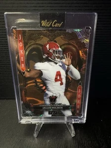 💥-2024 Wild Card 7 Card Studs - JALEN MILROE - 1/1 PRC Joker - 1 de 1 -💥 - Imagen 1 de 2