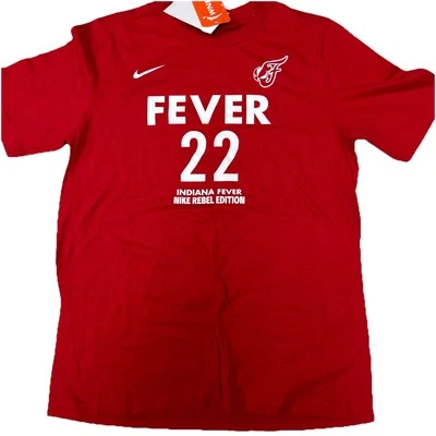 NWT WNBA Indiana Fever Caitlin Clark Nike Rebel Edition Youth Size XL Red Shirt - Image 1 of 4