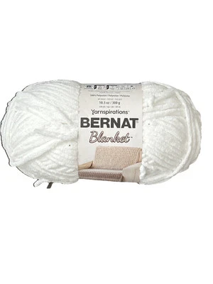 Spinrite Bernat Blanket 6 Super Bulky Polyester White Lot 52 10.5oz 220 Yards - Image 1 of 4