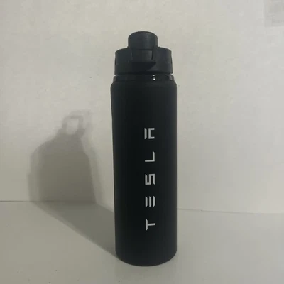 Botella de agua Tesla genuina Surge H2GO vaso de aluminio 28 oz tapa negra mate Foto 1 de 4
