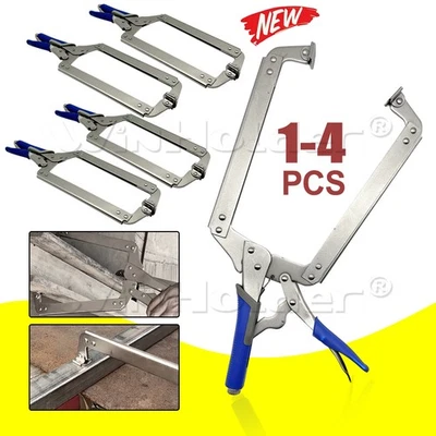 1-4x Adjustable C Clamp Large 18" 460mm Welding Locking Mole Grip Pliers C-Clamp - Image 1 of 4