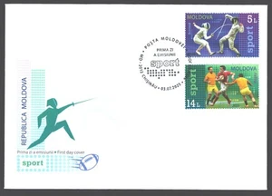 Moldova 2025 , Sport , rugby , fencing , FDC - Picture 1 of 1