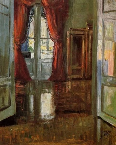 Egon Schiele View into the Apartment of Leopold and Marie 1907 17"x22" Art Print - Picture 1 of 1