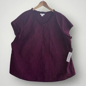 Neu mit Etikett Liz Claiborne Top Bluse Shirt Größe XXL - Bild 1 von 8