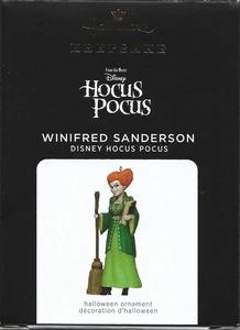WINIFRED SANDERSON - DISNEY HOCUS FOCUS 2021 KEEPSAKE HALLOWEEN ORNAMENT NEW - Picture 1 of 2