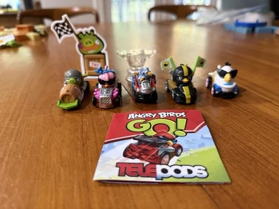 Angry Birds Go! Telepods Deluxe pacote múltiplo 2013 – Karts e alvos usados – sem caixa - Imagem 1 de 4