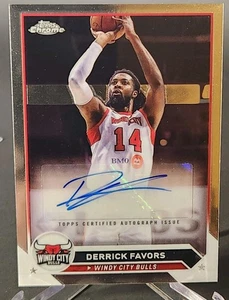 2023-24 Topps G-League - Chrome Autographs Derrick Favors #AC-DF (AU) - Picture 1 of 2