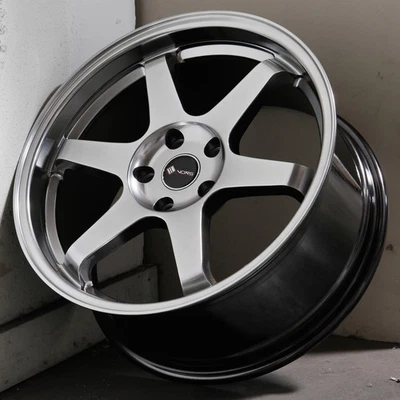 19x8.5 Hyper Black Wheels Vors TR37 5x114.3 35 (Set of 4)  73.1 - Image 1 of 4