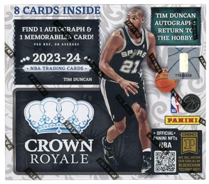 2023-24 Panini Crown Royale NBA Baloncesto Hobby Box F/Sellado 1 Automático por caja - Imagen 1 de 2
