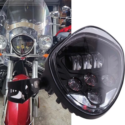 7'' inch LED Projector Hi/Lo Beam Headlight For Honda Nighthawk 750 650 450 250 - Image 1 of 4