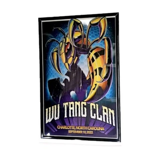 Wu-Tang Clan 2022 Charlotte Framed Concert Poster - Picture 1 of 2