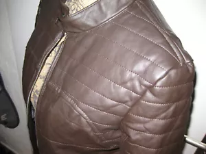 Lederjacke Jungen S / 164-170 braun, sportliche Freitzeitjacke, Kunstleder - Bild 1 von 7