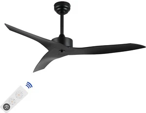 Jonathan Y Aldrin 50" Modern Ceiling Fan 6-Speed Costal Black JYL9715A Remote - Picture 1 of 6
