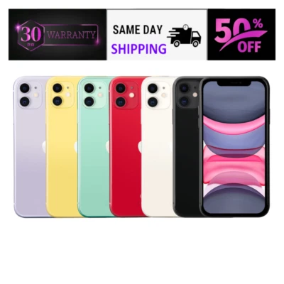 Apple iPhone 11 verde branco roxo 64/128GB desbloqueado Verizon Att Boost Mobile - Imagem 1 de 4