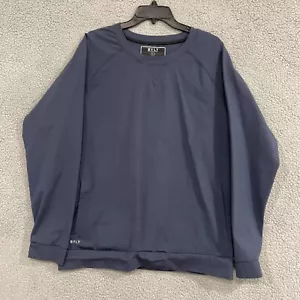 Bylt Premium Basic Men's Large Navy Blue Elite Crewneck Sweatshirt Sweater - Picture 1 of 6