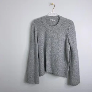 Madewell Glockenärmel Pullover Pulli grau Größe Damen L Strick bequem - Bild 1 von 9
