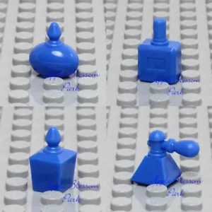 NUEVO Lego Minifigura 4 BOTELLAS DE PERFUME AZUL - Jarro de exhibición Belville Elfos Amigos - Imagen 1 de 8