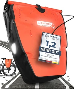Gepäckträger Tasche Fahrradtasche wasserdicht + Halterungssystem rot Büchel - Bild 1 von 10