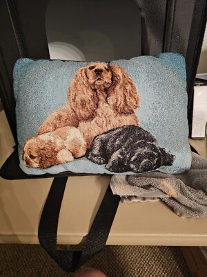 Cocker Spaniel Tapestry Throw Pillow 15x11x4 - Image 1 of 4