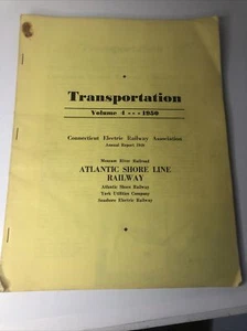 Transportation Bulletin 1950 Volume 4 Annual Report Atlantic Shore Line Rwy - Picture 1 of 11