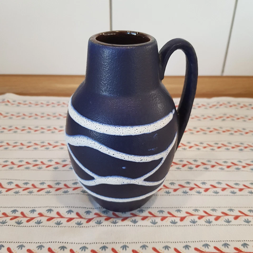 🌻Scheurich blaue Vase West Germany 414-16 ↑ 16  cm ∅ 11 cm 🌻  - Bild 1 von 1