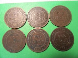 1911     PENNIES    6   COINS