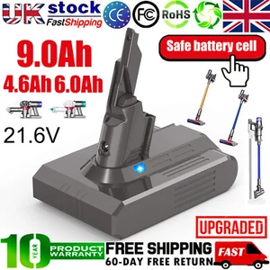4.6Ah 6.0Ah 9.0Ah Battery Replacement For Dyson V7 SV11 Motorhead Animal Trigger - Picture 1 of 36