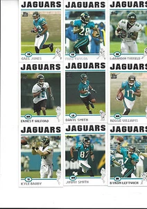 Juego de equipo Topps Jacksonville Jaguars 2004 Jimmy Smith Leftwich Fred Taylor 11 - Imagen 1 de 1