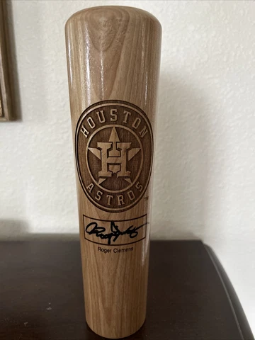Houston Astros MLB Dugout Mug Wooden Baseball signed by Roger Clemens Cover