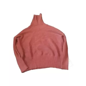 Lillusory Womans Sweater Size Large Color Orange NWT Turtleneck Outdoors Comfy - Picture 1 of 8